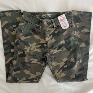 Wonder Nation Camo Jeggings elastic waist stretch Size M (7/8)
